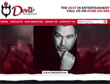 Tablet Screenshot of devilmanagement.com